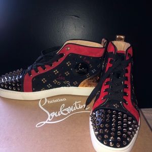 Christian Louboutin Spikes Flat Orlato Pat/Jacques